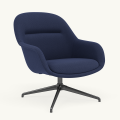 Fotel Fiber Lounge Armchair  Swivel Base podstawa Anthracite Black Twill Weave MUUTO różne warianty 