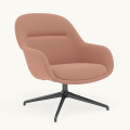 Fotel Fiber Lounge Armchair  Swivel Base podstawa Anthracite Black Twill Weave MUUTO różne warianty 