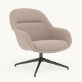 Fotel Fiber Lounge Armchair  Swivel Base podstawa Anthracite Black Twill Weave MUUTO różne warianty 