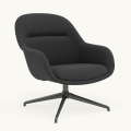 Fotel Fiber Lounge Armchair  Swivel Base podstawa Anthracite Black Twill Weave MUUTO różne warianty 