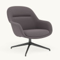 Fotel Fiber Lounge Armchair  Swivel Base podstawa Anthracite Black Twill Weave MUUTO różne warianty 