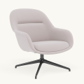 Fotel Fiber Lounge Armchair  Swivel Base podstawa Anthracite Black Twill Weave MUUTO różne warianty 