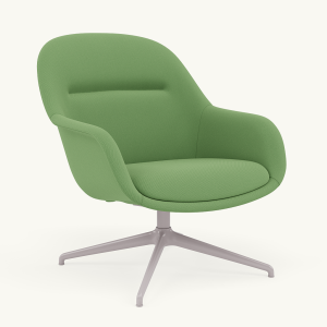 Fotel Fiber Lounge Armchair  Swivel Base podstawa Grey Steelcut MUUTO różne warianty 