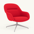 Fotel Fiber Lounge Armchair  Swivel Base podstawa Grey Steelcut MUUTO różne warianty 