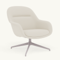 Fotel Fiber Lounge Armchair  Swivel Base podstawa Grey Steelcut MUUTO różne warianty 