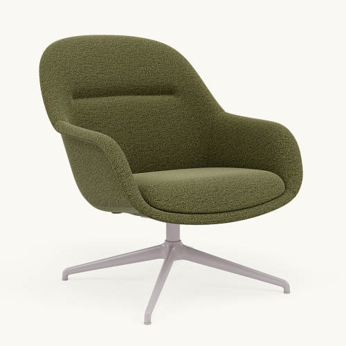 Fotel Fiber Lounge Armchair  Swivel Base podstawa Grey Ecriture MUUTO różne warianty 