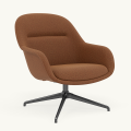 Fotel Fiber Lounge Armchair  Swivel Base podstawa Anthracite Black Ecriture MUUTO różne warianty 