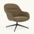Fotel Fiber Lounge Armchair  Swivel Base podstawa Anthracite Black Ecriture MUUTO różne warianty 