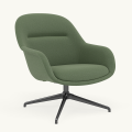 Fotel Fiber Lounge Armchair  Swivel Base podstawa Anthracite Black Canvas MUUTO różne warianty