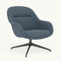 Fotel Fiber Lounge Armchair  Swivel Base podstawa Anthracite Black Canvas MUUTO różne warianty