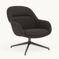 Fotel Fiber Lounge Armchair  Swivel Base podstawa Anthracite Black Canvas MUUTO różne warianty