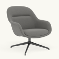 Fotel Fiber Lounge Armchair  Swivel Base podstawa Anthracite Black Canvas MUUTO różne warianty