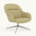 Fotel Fiber Lounge Armchair  Swivel Base podstawa Grey Canvas MUUTO różne warianty 