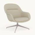 Fotel Fiber Lounge Armchair  Swivel Base podstawa Grey Canvas MUUTO różne warianty 