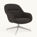 Fotel Fiber Lounge Armchair  Swivel Base podstawa Grey Canvas MUUTO różne warianty 