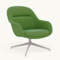 Fotel Fiber Lounge Armchair  Swivel Base podstawa Grey Steelcut Trio MUUTO różne warianty 