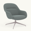 Fotel Fiber Lounge Armchair  Swivel Base podstawa Grey Steelcut Trio MUUTO różne warianty 