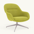 Fotel Fiber Lounge Armchair  Swivel Base podstawa Grey Remix MUUTO różne warianty