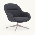 Fotel Fiber Lounge Armchair  Swivel Base podstawa Grey Remix MUUTO różne warianty