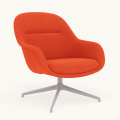 Fotel Fiber Lounge Armchair  Swivel Base podstawa Grey Remix MUUTO różne warianty