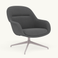 Fotel Fiber Lounge Armchair  Swivel Base podstawa Grey Remix MUUTO różne warianty