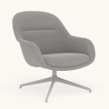Fotel Fiber Lounge Armchair  Swivel Base podstawa Grey Remix MUUTO różne warianty