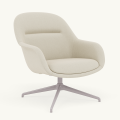 Fotel Fiber Lounge Armchair  Swivel Base podstawa Grey Vidar MUUTO różne warianty 