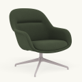 Fotel Fiber Lounge Armchair  Swivel Base podstawa Grey Vidar MUUTO różne warianty 