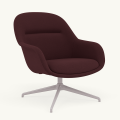 Fotel Fiber Lounge Armchair  Swivel Base podstawa Grey Vidar MUUTO różne warianty 