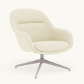 Fotel Fiber Lounge Armchair  Swivel Base podstawa Grey Vidar MUUTO różne warianty 