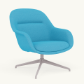 Fotel Fiber Lounge Armchair  Swivel Base podstawa Grey Hallingdal MUUTO różne warianty 