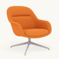 Fotel Fiber Lounge Armchair  Swivel Base podstawa Grey Hallingdal MUUTO różne warianty 