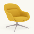Fotel Fiber Lounge Armchair  Swivel Base podstawa Grey Hallingdal MUUTO różne warianty 