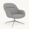 Fotel Fiber Lounge Armchair  Swivel Base podstawa Grey Hallingdal MUUTO różne warianty 
