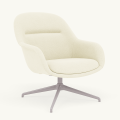 Fotel Fiber Lounge Armchair  Swivel Base podstawa Grey Hallingdal MUUTO różne warianty 