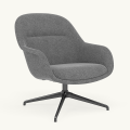 Fotel Fiber Lounge Armchair  Swivel Base podstawa Anthracite Black Hallingdal MUUTO różne warianty  