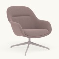 Fotel Fiber Lounge Armchair  Swivel Base podstawa Grey Re-wool MUUTO różne warianty 