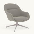 Fotel Fiber Lounge Armchair  Swivel Base podstawa Grey Re-wool MUUTO różne warianty 