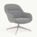 Fotel Fiber Lounge Armchair  Swivel Base podstawa Grey Re-wool MUUTO różne warianty 