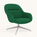 Fotel Fiber Lounge Armchair  Swivel Base podstawa Grey Re-wool MUUTO różne warianty 