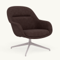 Fotel Fiber Lounge Armchair  Swivel Base podstawa Grey Re-wool MUUTO różne warianty 
