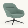 Fotel Fiber Lounge Armchair  Swivel Base podstawa Anthracite Black Re-wool MUUTO różne warianty 