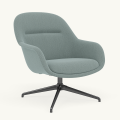 Fotel Fiber Lounge Armchair  Swivel Base podstawa Anthracite Black Re-wool MUUTO różne warianty 