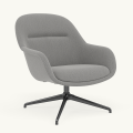 Fotel Fiber Lounge Armchair  Swivel Base podstawa Anthracite Black Re-wool MUUTO różne warianty 