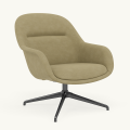 Fotel Fiber Lounge Armchair  Swivel Base podstawa Anthracite Black Re-wool MUUTO różne warianty 