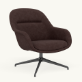 Fotel Fiber Lounge Armchair  Swivel Base podstawa Anthracite Black Re-wool MUUTO różne warianty 