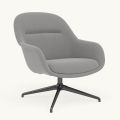 Fotel Fiber Lounge Armchair  Swivel Base podstawa Anthracite Black Re-wool MUUTO różne warianty 
