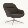 Fotel Fiber Lounge Armchair  Swivel Base podstawa Grey Clay MUUTO różne warianty 