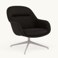Fotel Fiber Lounge Armchair  Swivel Base podstawa Grey Clay MUUTO różne warianty 