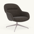 Fotel Fiber Lounge Armchair  Swivel Base podstawa Grey Clay MUUTO różne warianty 